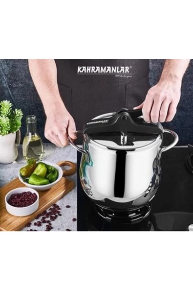 Kahraman KAH 2132-S Platin Güveç Düdüklü Tencere 7 LT ürün görseli 1