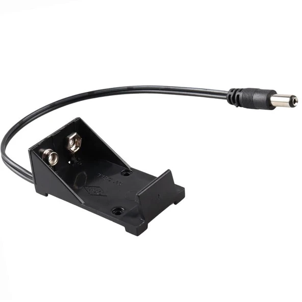 Powermaster Jack lı 9 Volt İçin 2.1 Mm Pil Yuvası IC-232B Ardunio Deney İçin Pil Yuvası Adaptör Soket Uçlu ürün görseli 1