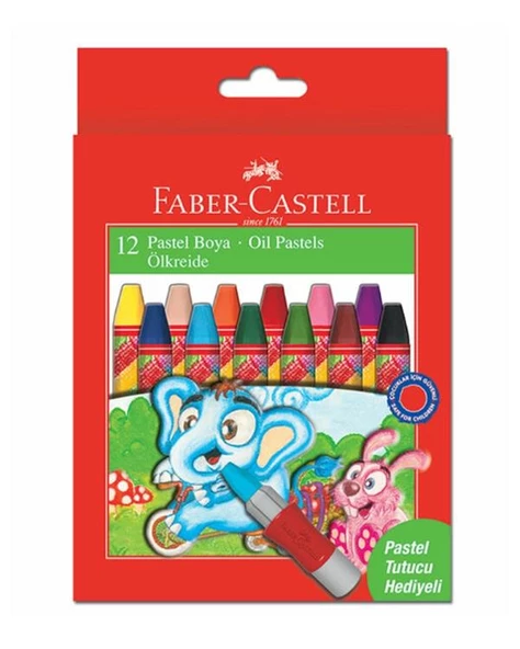 Faber Castell Kalem Tutuculu Pastel Boya Seti 12li ürün görseli 1