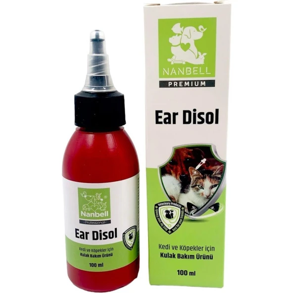 Nanbell Ear Disol Kedi Köpek Kulak Bakım Ürünü 100Ml ürün görseli 1