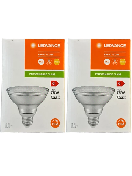 Osram Ledvance 10W (75W) 2700K (Sarı Işık) Par30 E27 Duylu Dim Edilebilir Led Spot (2 Adet) ürün görseli 1