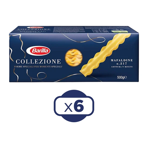 Barilla Mafaldine Makarna 500 gr x 6 Adet ürün görseli 1