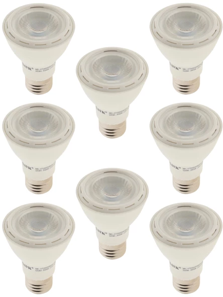 Şavk 7W 3000K (Sarı Işık) Par20 E27 Duylu Led Spot Ampul (8 Adet) ürün görseli 1