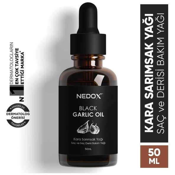 NEDOX Aşırı Yıpranmış Ve Dökülen Saçlara Özel Kara Sarımsak Yağı 50 Ml ürün görseli 1