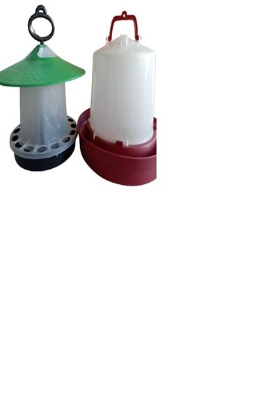 Tavuk Yemlik 4 Kg  Ve  Tavuk Suluk 8 Lt   (Tavuk , Civciv  Ve  Hindi İçin Yemlik ) ürün görseli 1