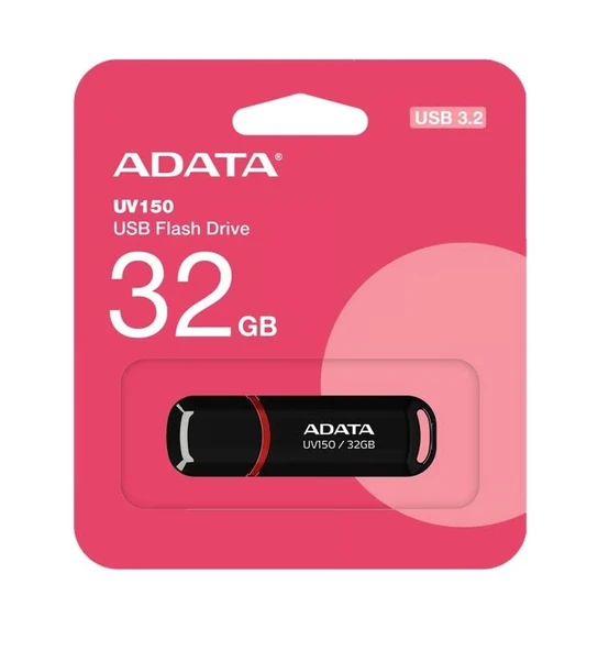 ADATA UV150-32GB USB3.2 BLACK FLASH BELLEK - Resim 2