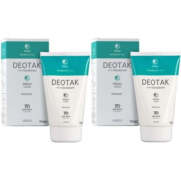 Deotak Krem Deodorant Unisex 35ML Fresh (Mentol) (2 Li Set) ürün görseli 1