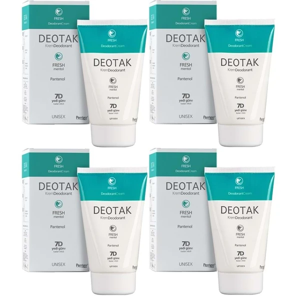 Deotak Krem Deodorant Unisex 35ML Fresh (Mentol) (4 Lü Set) ürün görseli 1