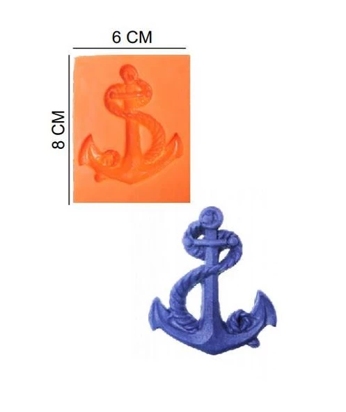 ŞEKER HAMUR KALIBI SİLİKON GEMİ ÇAPASI 6*8 CM ürün görseli 1