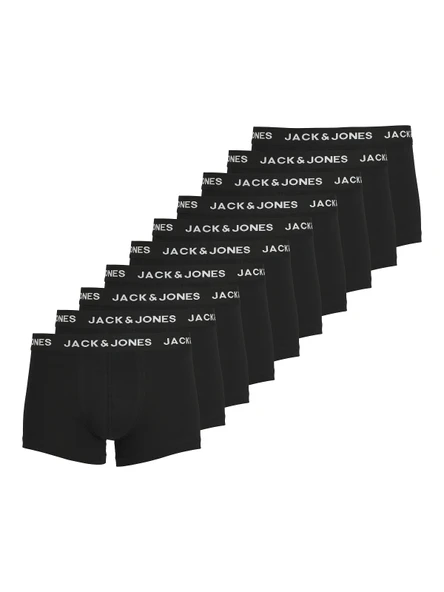 JACK JONES Erkek Pamuklu Siyah Renk 10 lu Boxer 12189937 ürün görseli 1