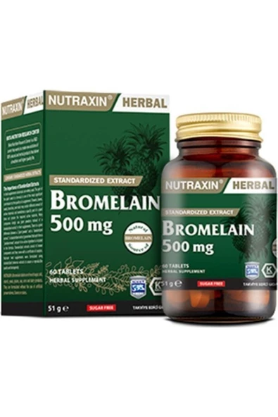 Nutraxin Bromelain 60 Kapsül ürün görseli 1