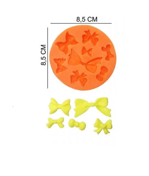 ŞEKER HAMUR KALIBI SİLİKON FİYONGLAR 8,5*8,5 CM ürün görseli 1