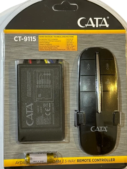 Cata Ct-9115 3'Lü Aydınlatma Kumandası ürün görseli 1