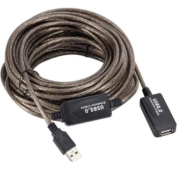 Aktif USB Dişi Erkek Uzatıcı Uzatma Ek Kablosu 15 Metre ürün görseli 1