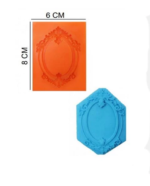 ŞEKER HAMUR KALIBI SİLİKON ÇERÇEVE YUVARLAK 6*8 CM ürün görseli 1