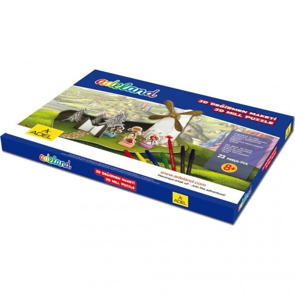 ADELAND PUZZLE 3 BOYUTLU DEGIRMEN MAKETI(434544400 ürün görseli 1