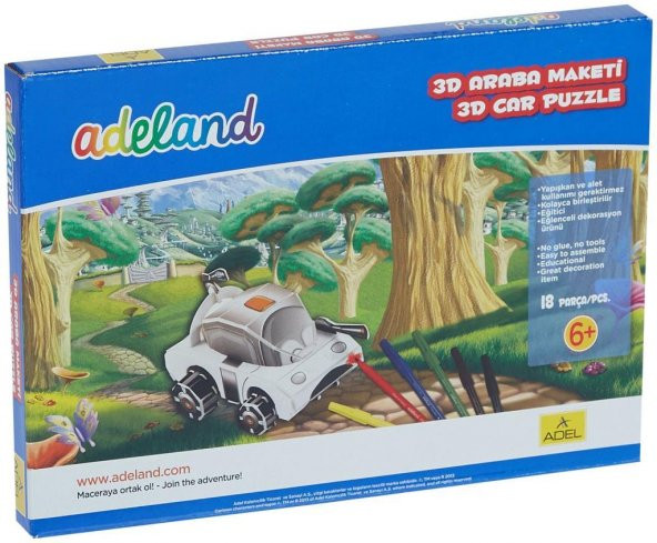 ADELAND PUZZLE 3 BOYUTLU ARABA MAKETI (4345441000) ürün görseli 1