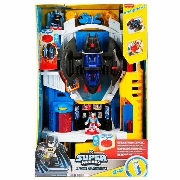 Imaginext Ultimate Headquarters Sesli ve Işıklı Batman ve Süperman Macera Oyun Seti imaginext Ultimate Headquarters ürün görseli 1