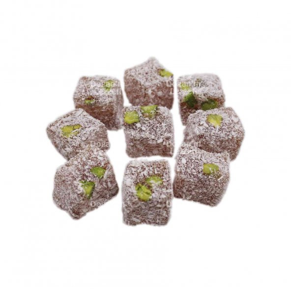 Çifte Kavrulmuş Lokum Antep Fıstıklı 500 G ürün görseli 1