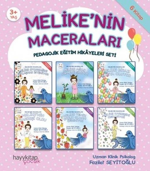 Melikenin Maceraları 6lı Pedagojik Eğitim Hikyeleri Seti 6 Kitap ürün görseli 1