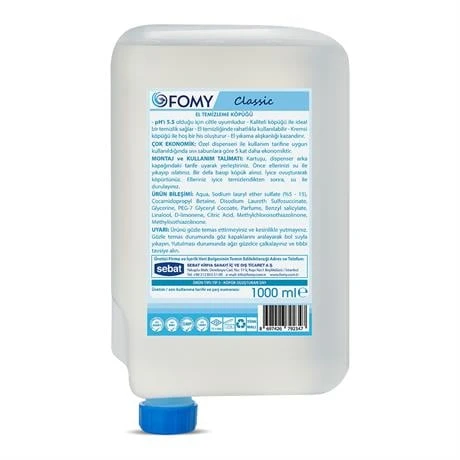 FOMY Classic Ferahlatıcı Derinlemesine Temizlik Kremsi Cilt Temizleme Köpüğü Kartuşu 6 x 1000 ml ürün görseli 1
