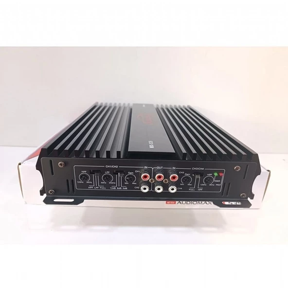 AUDIOMAX MX535 4 KANAL 3000 ARAÇ SES SİSTEM AMFİSİ ürün görseli 1