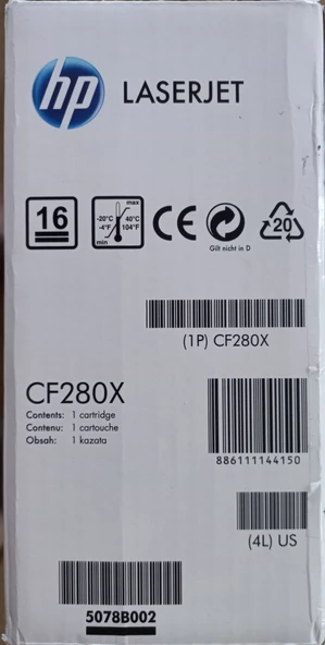 HP 80X CF280X TONER,Siyah,Orijinal - Resim 4