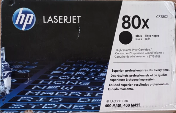 HP 80X CF280X TONER,Siyah,Orijinal - Resim 2