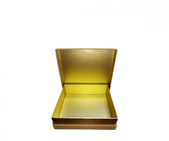 Gold Desenli Kare Çikolata Kutusu ürün görseli 1