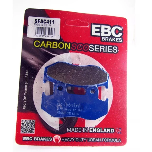 Ebc Sfac411 2001-2006 Suzuki Burgman AN 400 Uyumlu Arka Fren Balatası Karbon Balata ürün görseli 1