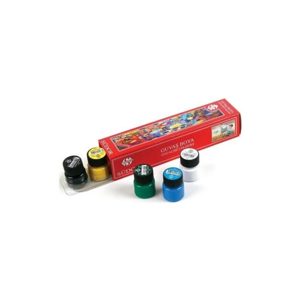 Südor Guaj Boya Şişe 6 Renk 15 ML SD521 ürün görseli 1