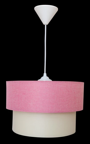 D-light Melon Pembe Beyaz Avize - Resim 2