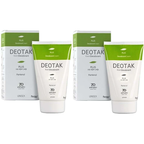 Deotak Krem Deodorant Unisex 35ML Plus (Çay Ağaçı Yağı) (2 Li Set) ürün görseli 1