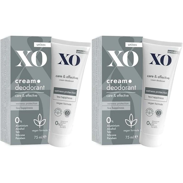 XO Krem Deodorant 75ML Unisex Care & Effective Parfümlü (2 Li Set) ürün görseli 1