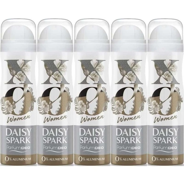 XO Deodorant 150ML Women-Kadın Daisy Spark (5 Li Set) ürün görseli 1
