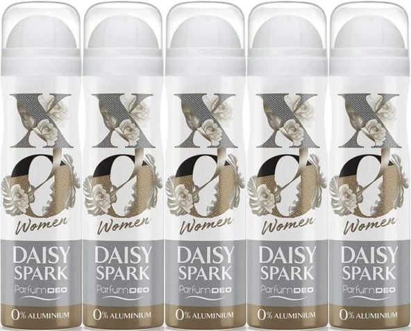 XO Deodorant 150ML Women-Kadın Daisy Spark (5 Li Set) ürün görseli 1