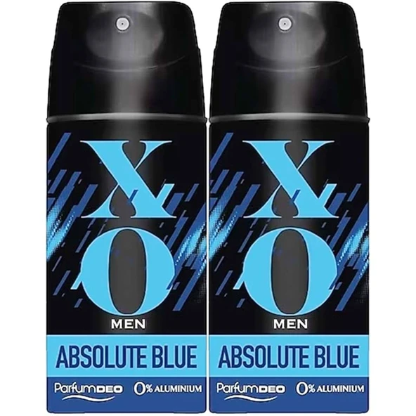XO Deodorant 150ML Men-Erkek Absolute Blue (2 Li Set) ürün görseli 1
