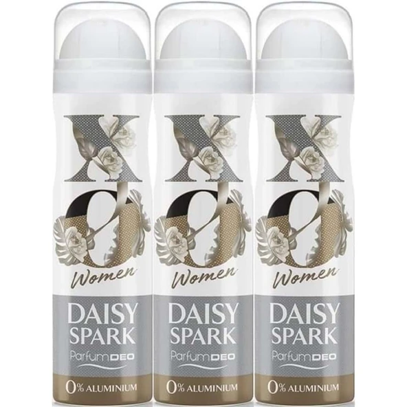 XO Deodorant 150ML Women-Kadın Daisy Spark (3 Lü Set) ürün görseli 1
