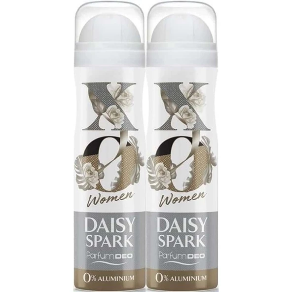 XO Deodorant 150ML Women-Kadın Daisy Spark (2 Li Set) ürün görseli 1