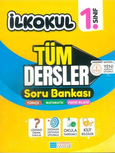 1. Sınıf Tüm Dersler Soru Bankası Evrensel İletişim Yayınları ürün görseli 1