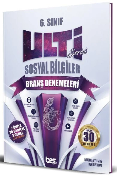 6. Sınıf Sosyal Bilgiler Ulti Serisi Denemeleri Bes Yayınları ürün görseli 1
