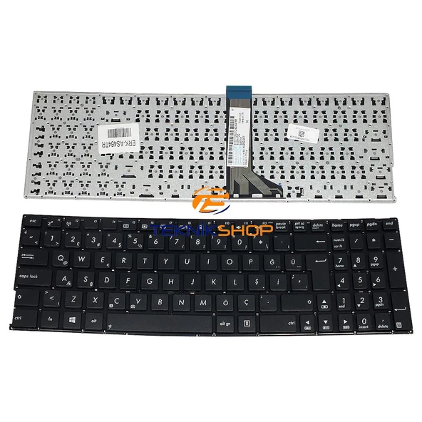 Asus Pro P2540 / P2540F / P2540M / P2540N / P2540U Laptop Klavyesi Siyah TR ürün görseli 1