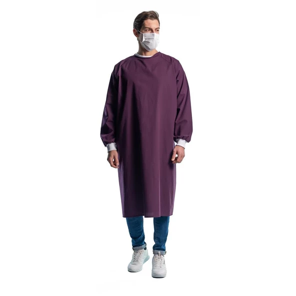 Şensel, Cerrahi Önlük, Bordo -141E1315- Yıkanabilir-Doktor ürün görseli 1
