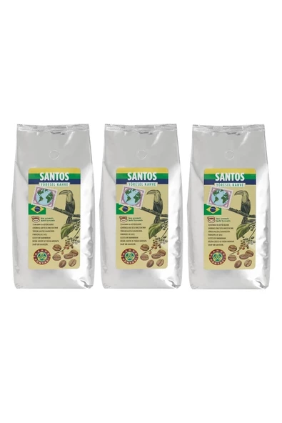 Kahve Dünyası Santos Çekirdek Filtre Kahve 3x1000gr ürün görseli 1