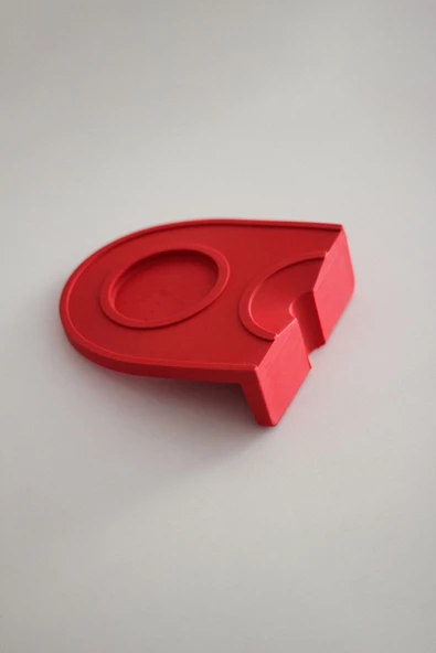 Tampıngmat Tamper Matı Oval M01 kırmızı - Resim 4