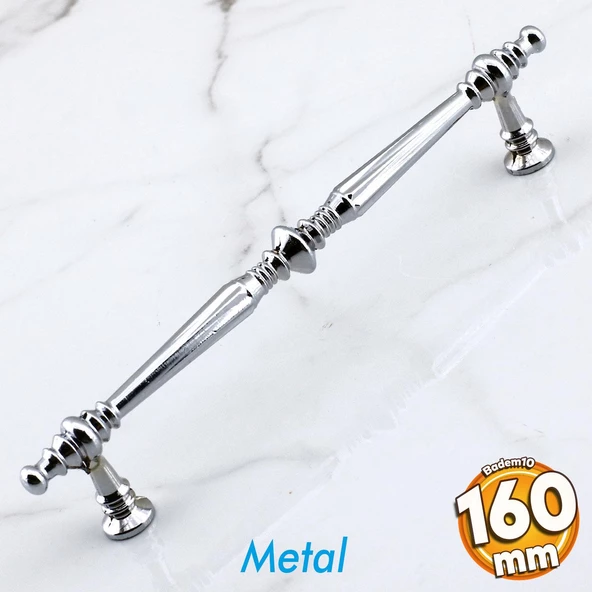 Muse Krom Metal Kulp 160 mm - 16 cm Mobilya Çekmece Mutfak Dolabı Dolap Kulpları Kulbu Kulpu Krom ürün görseli 1
