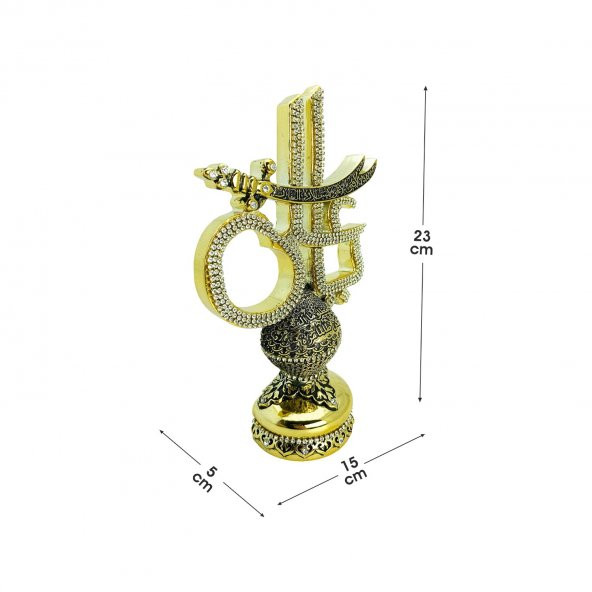 İcma Hazreti Ali Zülfikar Biblo K141 15x24 - GOLD - Resim 3