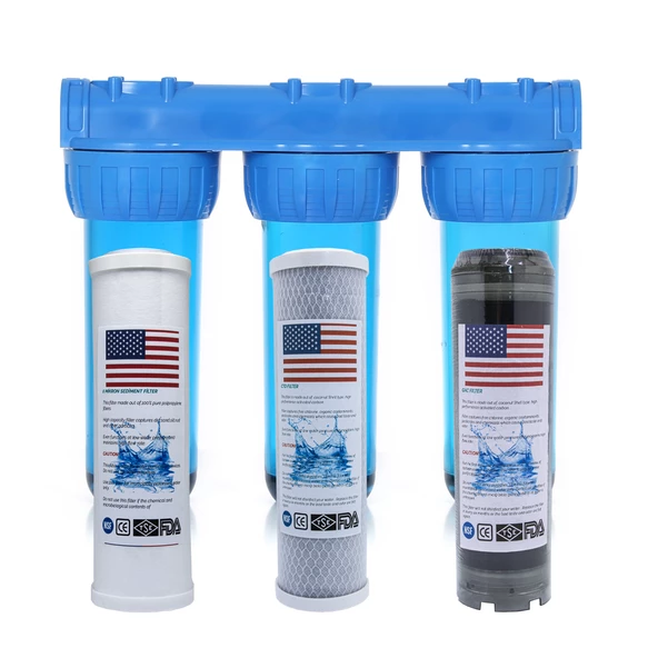 Amerikan Malı Daire Ve Bina Girişi 3 Aşamalı Su Yumuşatma Cihazı (Spun - Blok - Gac Plus) ürün görseli 1