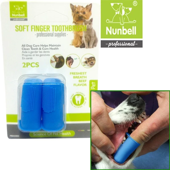 NUNBELL PARMAK DİŞ FIRÇASI 2 Lİ ürün görseli 1
