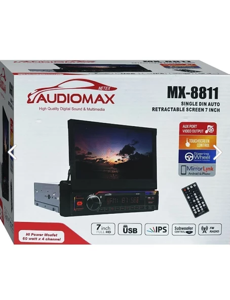 NETEX AUDİOMAX MX-8811 İNDASH TEYP - Resim 2